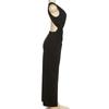 Women Elegant Summer Sleeveless Sexy Deep V-Neck Ruched Slit Maxi Dress