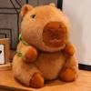Cartoon Capybara Plush Toy With Turtle Backpack Design For Kids