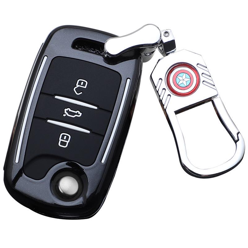 Baojun-Marvel Car Key Pouch: Stylish Buckle Remote Shell & Personalized Decoration