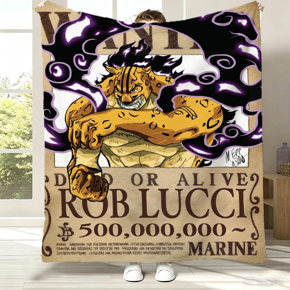 O-One P-Piece Sun God Wanted Luffy Anime Roger Flannel Blanket Soft Throw Blanket Art For Home Decor Bed Sofa Picnic Fans Gifts