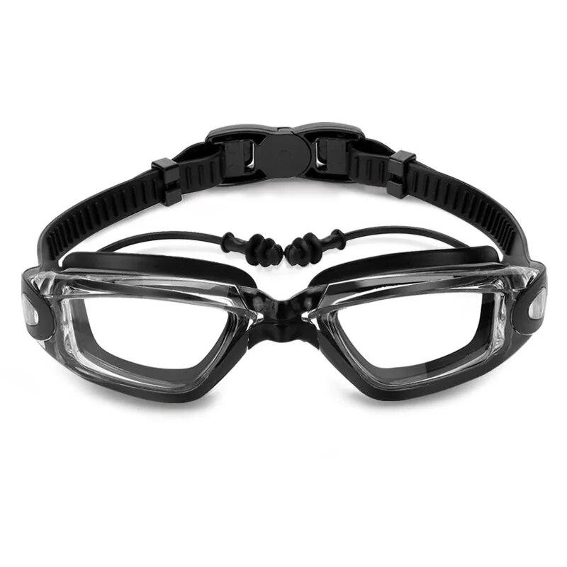 Swimming Goggles Set HD Anti Fog Swim Eyewear Cap Bag Men Women Professional Silicone Waterproof Swimming Glasses with Earplugs