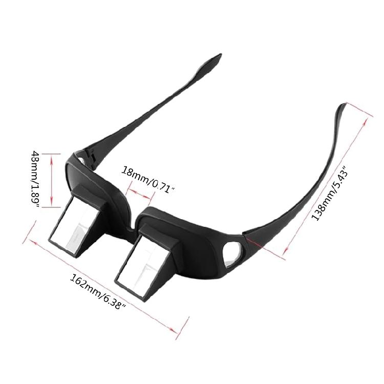 Lazy Glasses 90° Laying Down Prism- Glasses Horizontal Bed Reading Glasses Phone