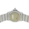 Used AUTHENTIC CARTIER W20027K1 Santos Rondo White Silver SS Quartz Wristwatch