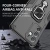 KEYSION Shockproof Armor Case for Samsung A55 5G A35 A26 Silicone+PC Upright Metal Ring Stand Phone Back Cover for Galaxy M16 5G