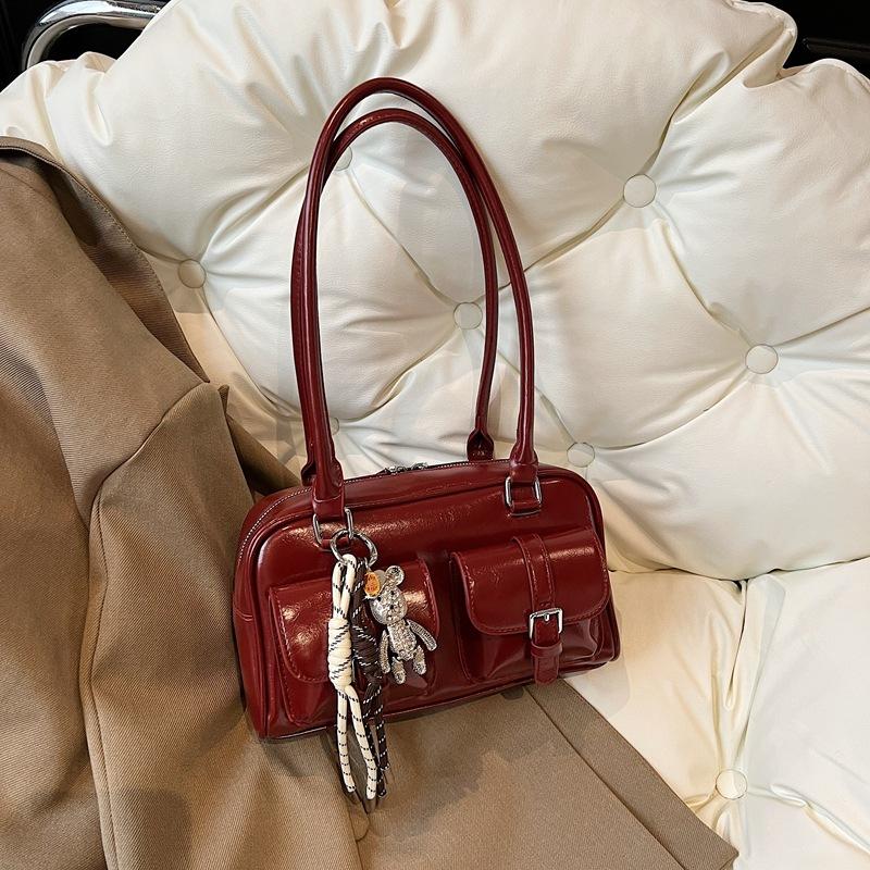 Premium Sense Women's Bag Large Capacity 2025 New Autumn and Winter Niche Design Single Shoulder Underarm Bag Commuter Pillow Bag