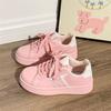 New casual moral training shoes women's sweet summer versatile platform sports retro pink board shoes