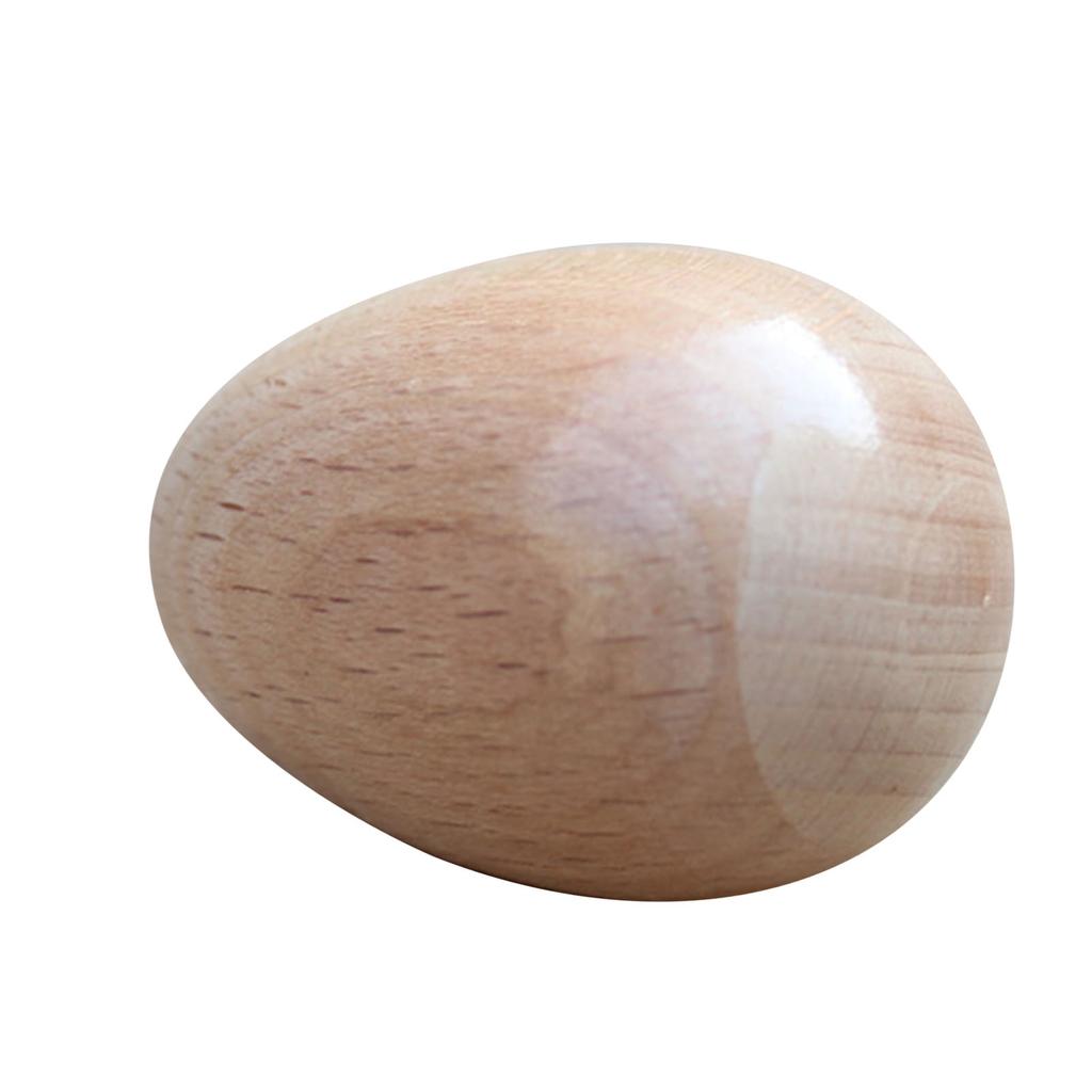 Wooden Sand Egg Maracas Rattles Shaker Sand Hammer Toy Hand Percussion Instrument Musical Toy Beech