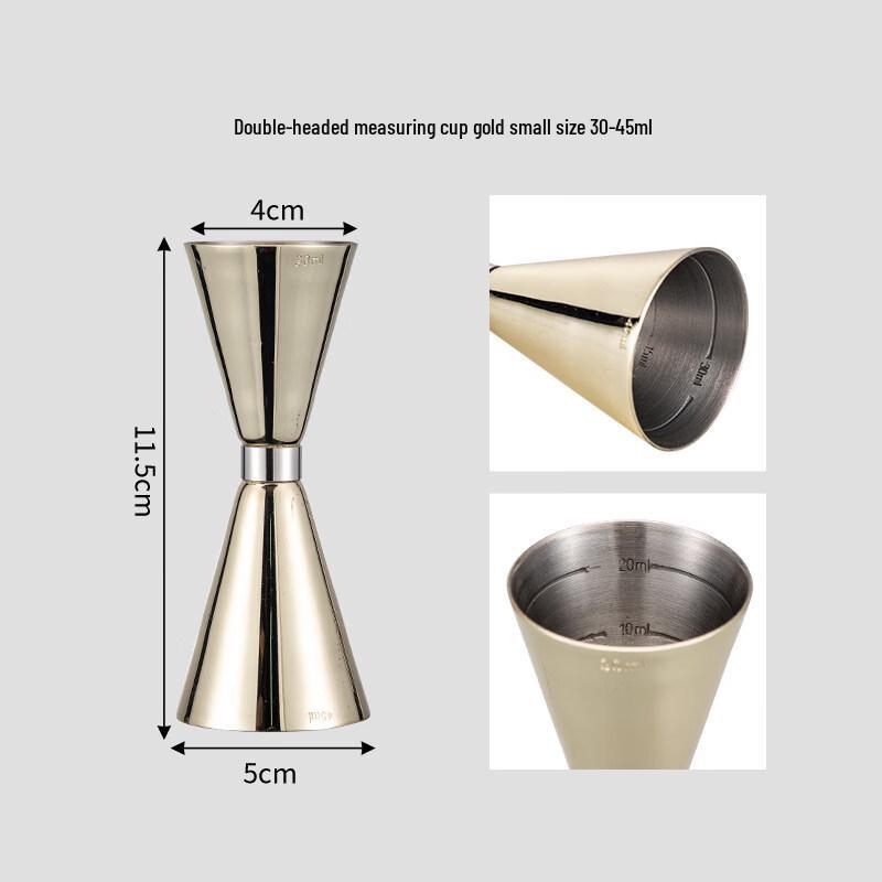 ZISIZ 304 Stainless Steel Double Head Jigger