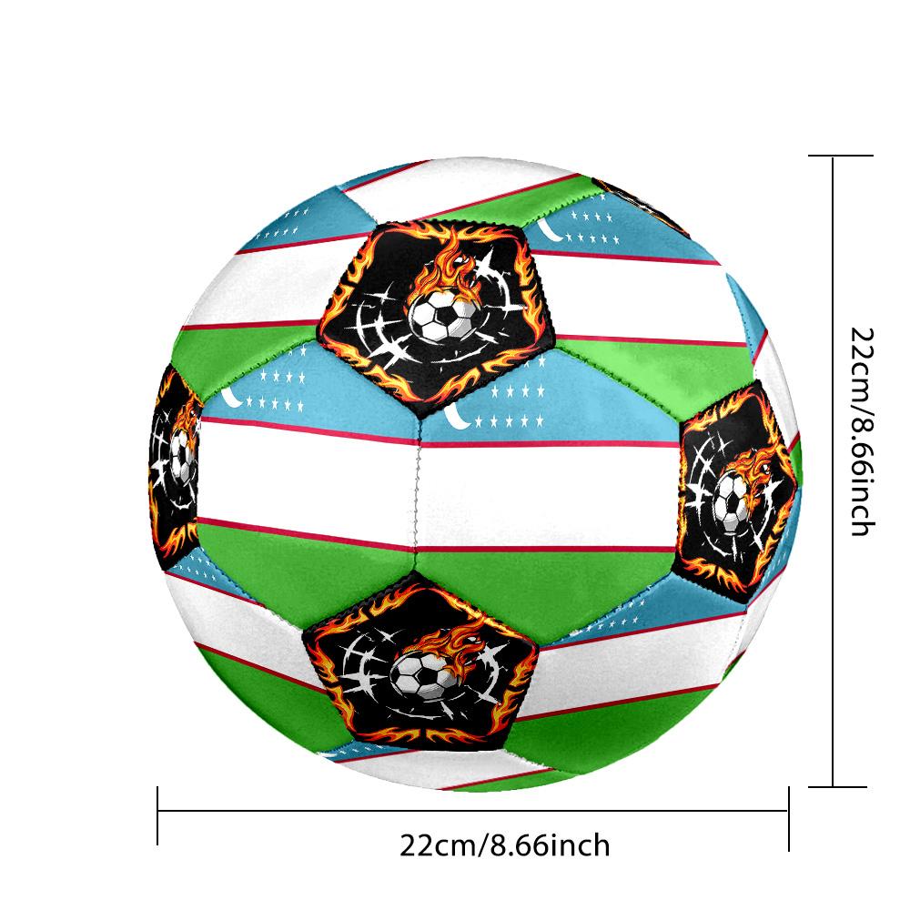 1pc Uzbekistan Sports Theme Size 5 Soccer Ball Professional Match Training Football Indoor &Outdoor Sports Ball Lightweight Durable c661