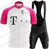Retro Team T Radtrikot Set Herren Vintage Radbekleidung Sommer Klassisch Rennrad T-Shirts Anzug Fahrrad Trägerhosen