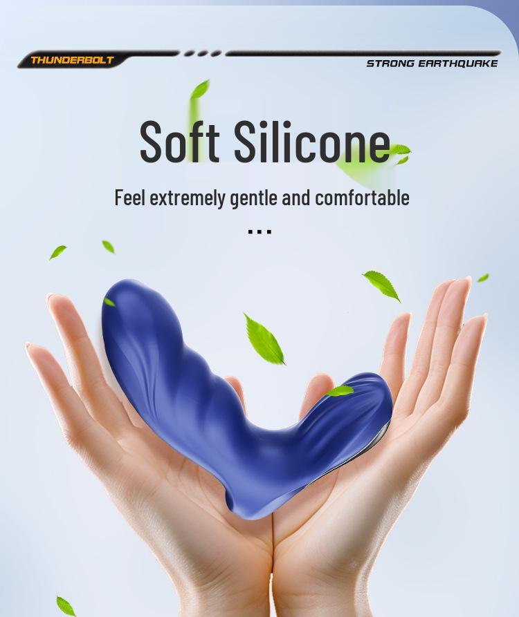 Thunder Dual Vibration Wireless Remote Silicone Butt Plug for Men & Women