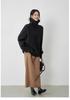 Women's High Neck Merino Wool Sweater - 2025 Autumn/Winter Korean Style Knit