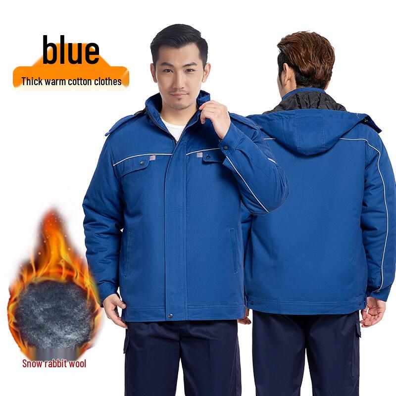 Рабочая куртка Xinanshi с зимним утеплителем из флиса 4XL