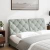 VidaXL Headboard Cushion, Headboard Pillow with Self-Adhesive Strips, Padded Bedroom Cushion, 374727