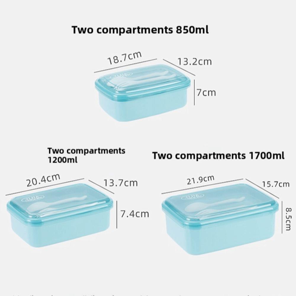 Portable Sealed Student Lunch Box Divided with Lid Food Storage Container Leak Proof Insulated Microwave Oven Lunch Box School