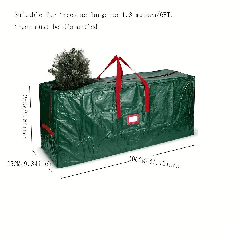 1pc Large-capacity Christmas Tree Storage Bag Suitable for 7/9ft Christmas Trees, Waterproof and Dustproof Woven Luggage Moving Bags