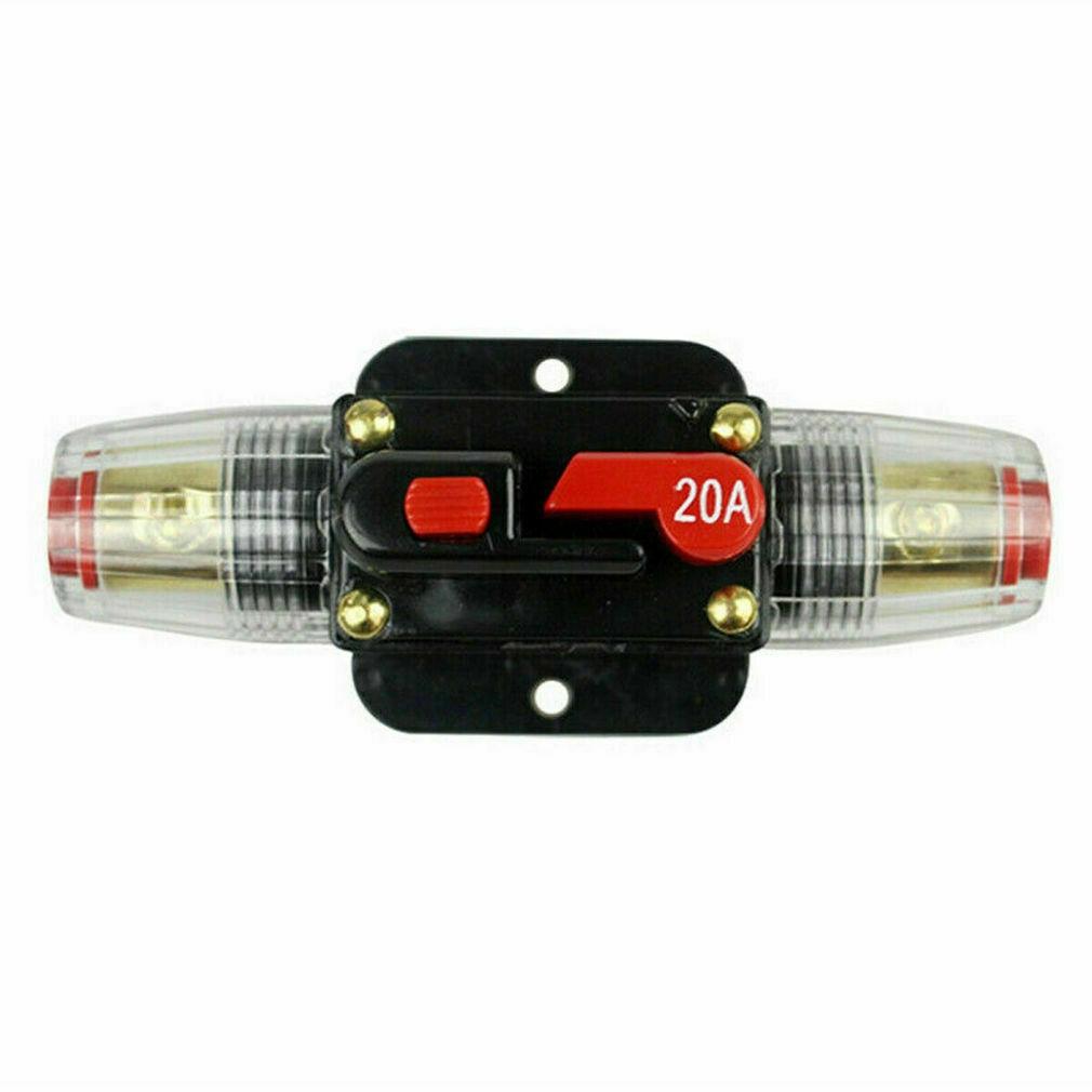 20-150AMP Circuit Breaker Solar Energy Inline 12V-24V DC Fuse Holder Reset