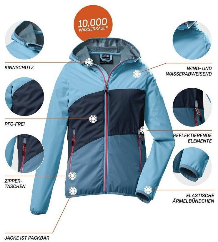 Jacket Killtec Outdoorjacke KOS 207 Light Blue