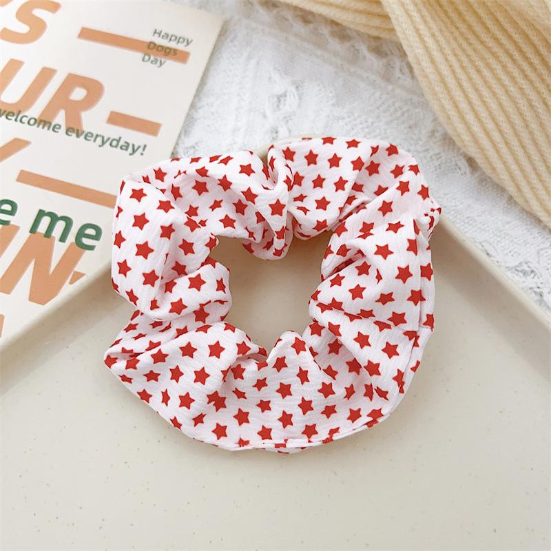 

Christmas Style Updo Hair Tie with Cartoon Fabric