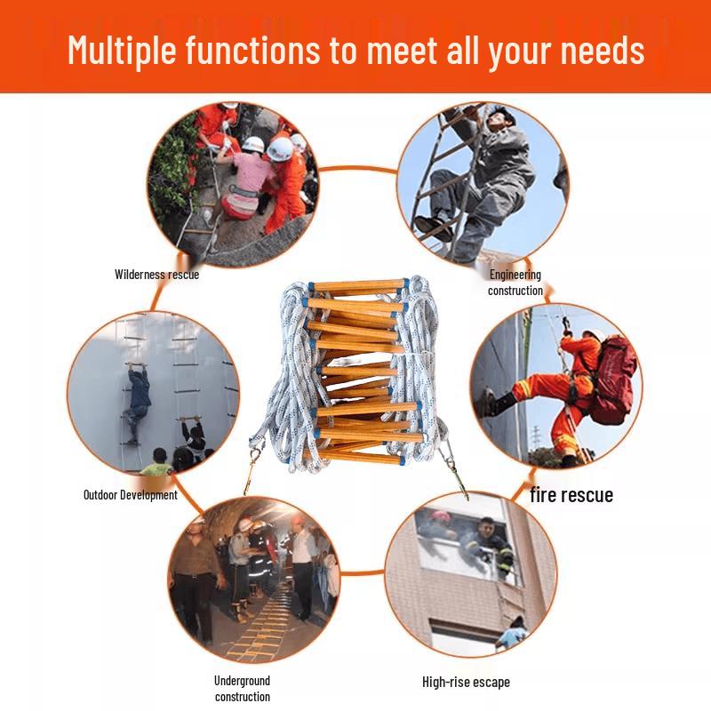 Jundingying 10M Resin Emergency Escape Rope Ladder