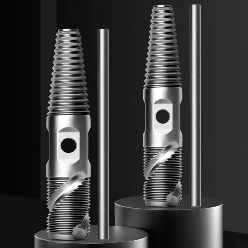 1/2inch 3/4inch Double Head Broken Screw Extractor Pipes Valves Faucet Broken Bolt Water Pipe Screw Tool Damaged Screw