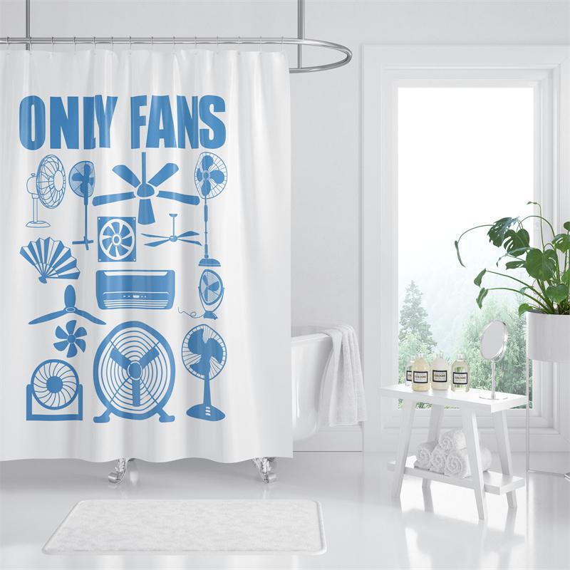 

Gaslight Gatekeep Girlboss Only Fan Set Funny Ventilators And Fans Shower Curtain Set With Grommets And Hooks For Bathroom Decor W60H190(CM)-1 Pcs