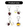 Realistic Chestnut Keychain Handmade Miniature Nut Charm Keyring With Authentic Details Stylish Cultural Gift Accessory