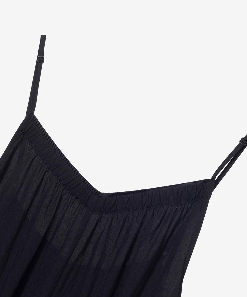 Mind Bridge Woman [W] V-Neck Black Sleeveless Long Dress