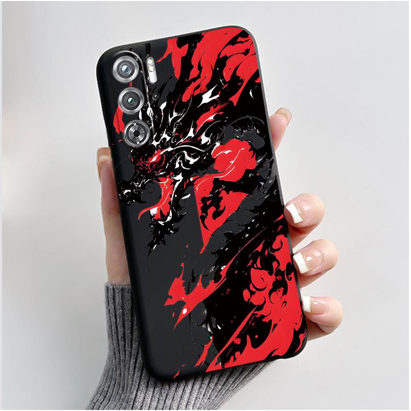 Phone Case For ZTE Nubia Red Magic Redmagic 9 9S Pro Plus 5G Case Cute Love Rabbit Protective Black matte TPU Soft Cover Casing