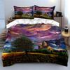 Colorful Landscape with Trees. Bedding Sets Duvet Cover Sets Duvet Covers Pillowcases(1 * Duvet Cover 2 * Pillowcases, Without Duvet Insert)