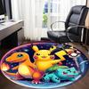 1pc Pokémon Charmander, Pikachu Carpet, Round Non-Slip Durable Large Size Office Carpet, Suitable for Office Yy250908024