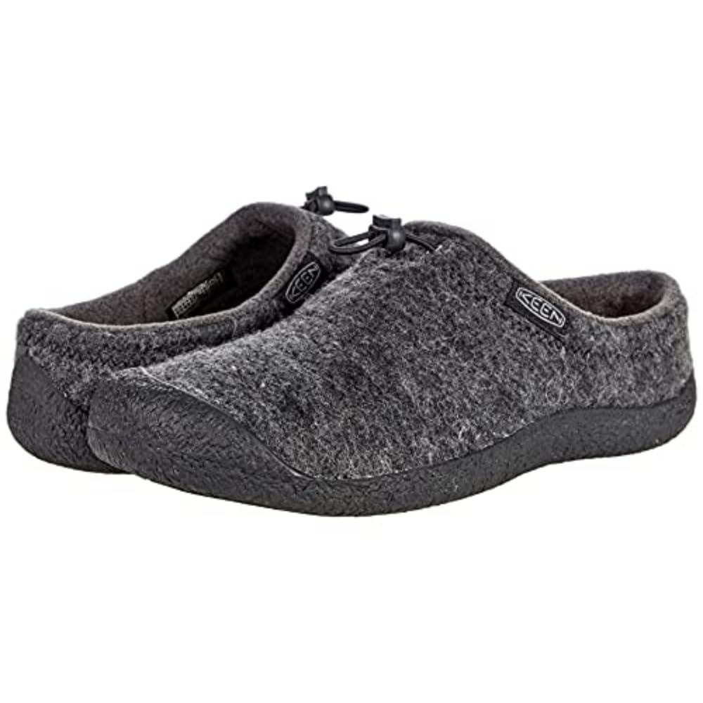 KEEN HOWSER III SLIDE Men's Sneakers, Charcoal Gray Felt/Black, Size 27.5cm