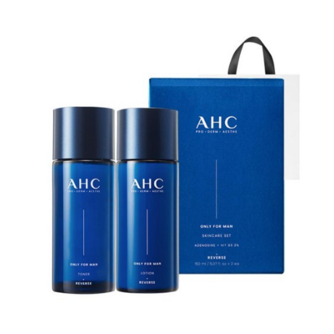 

AHC Только для мужчин Набор для ухода за кожей — Тонер 150 мл + Лосьон 150 мл + Подарочная сумка (1 комплект)