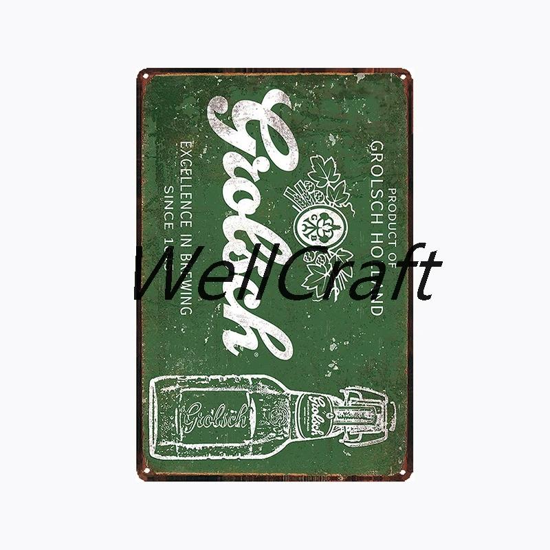 [ WellCraft ] Grolsch Metal Tin sign Vintage Wall Plaque Decor WX-51-1 room decor  vintage decor  home decor  wall decor