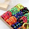 150pcs Children Candy Color Hair Bands for Baby Girls Lovely Scrunchies Rubber Band Kids Soft Elastic Sweet Hair Accessories
