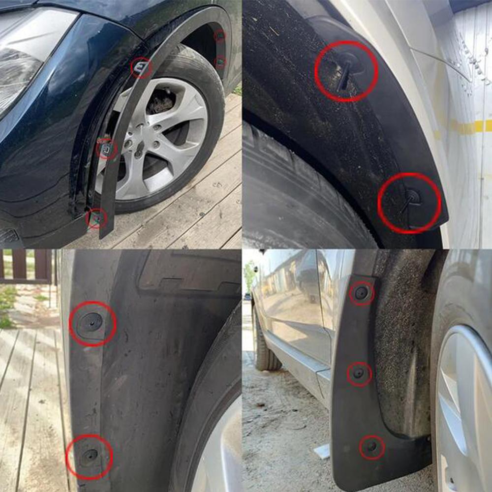 10Pcs Car Rivets Door Bumper Fender Plastic Fixed Clips Fit For BMW 51717002953