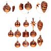 Christmas Tree Hanging Ornaments DIY Shatterproof Decorative Xmas Balls Baubles for Cafe Thanksgiving Festivals Holidays Wedding