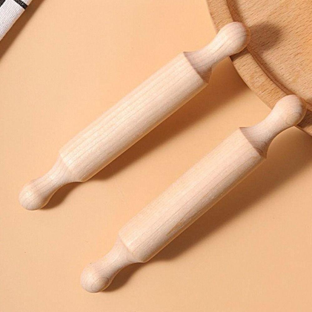 Mini Rolling Pin Toy Wood Children's Rolling Pin Pastry Tools Dough Roller Pin  Crafting