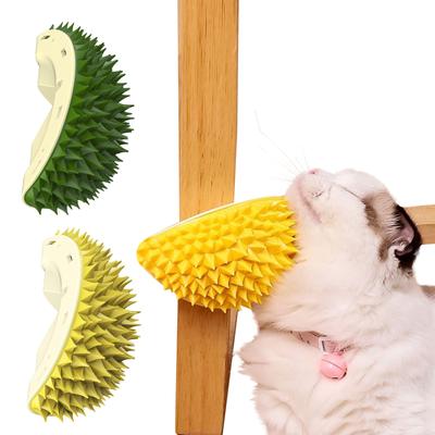 Dog Cat Itching Device Wall Corner Hair Rubbing Durian Shape Hair Rubbing Device Family Corner Decoration Pet Toys