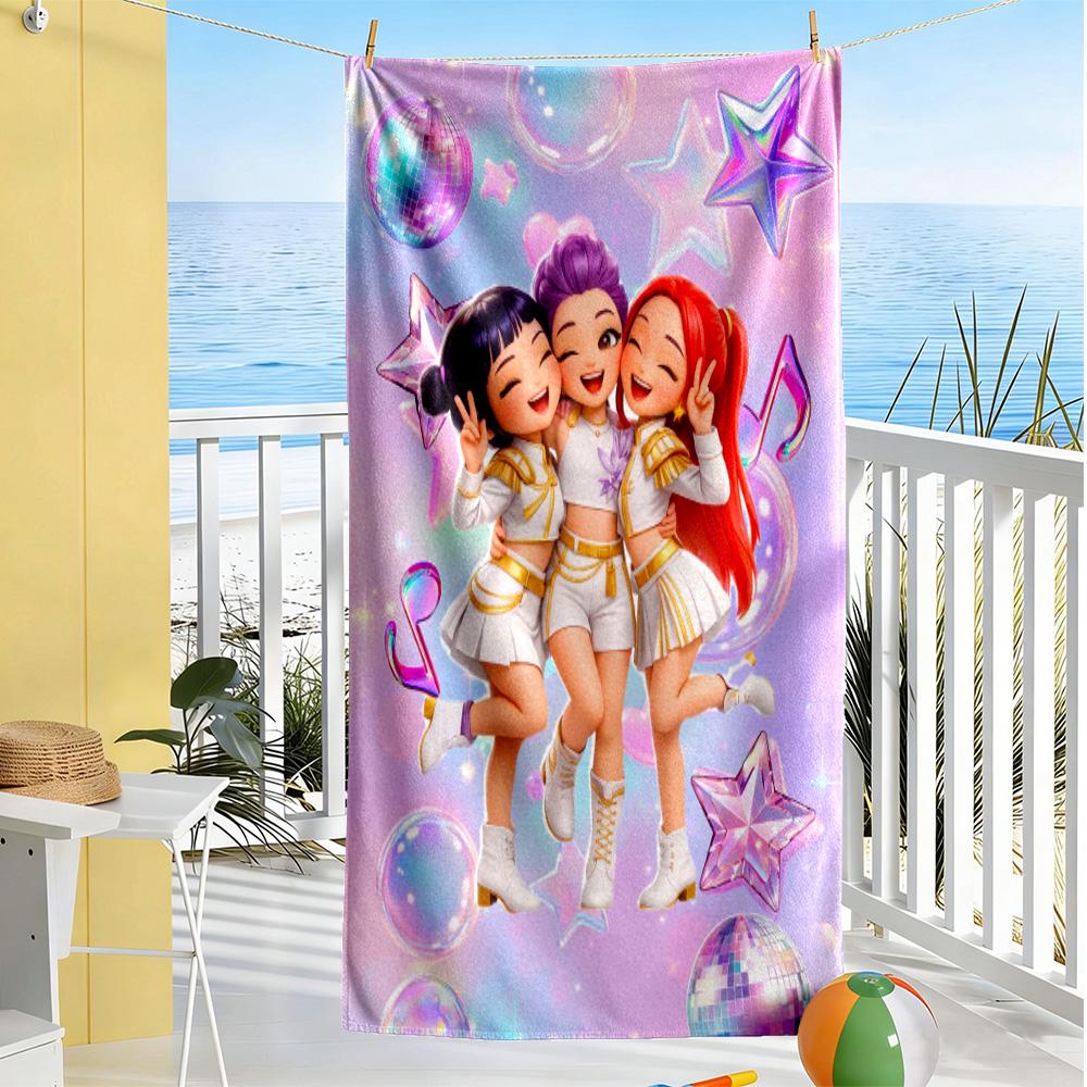 Stars Party Beach Towel Soft Durable Quick-Dry Comfortable Lightweight