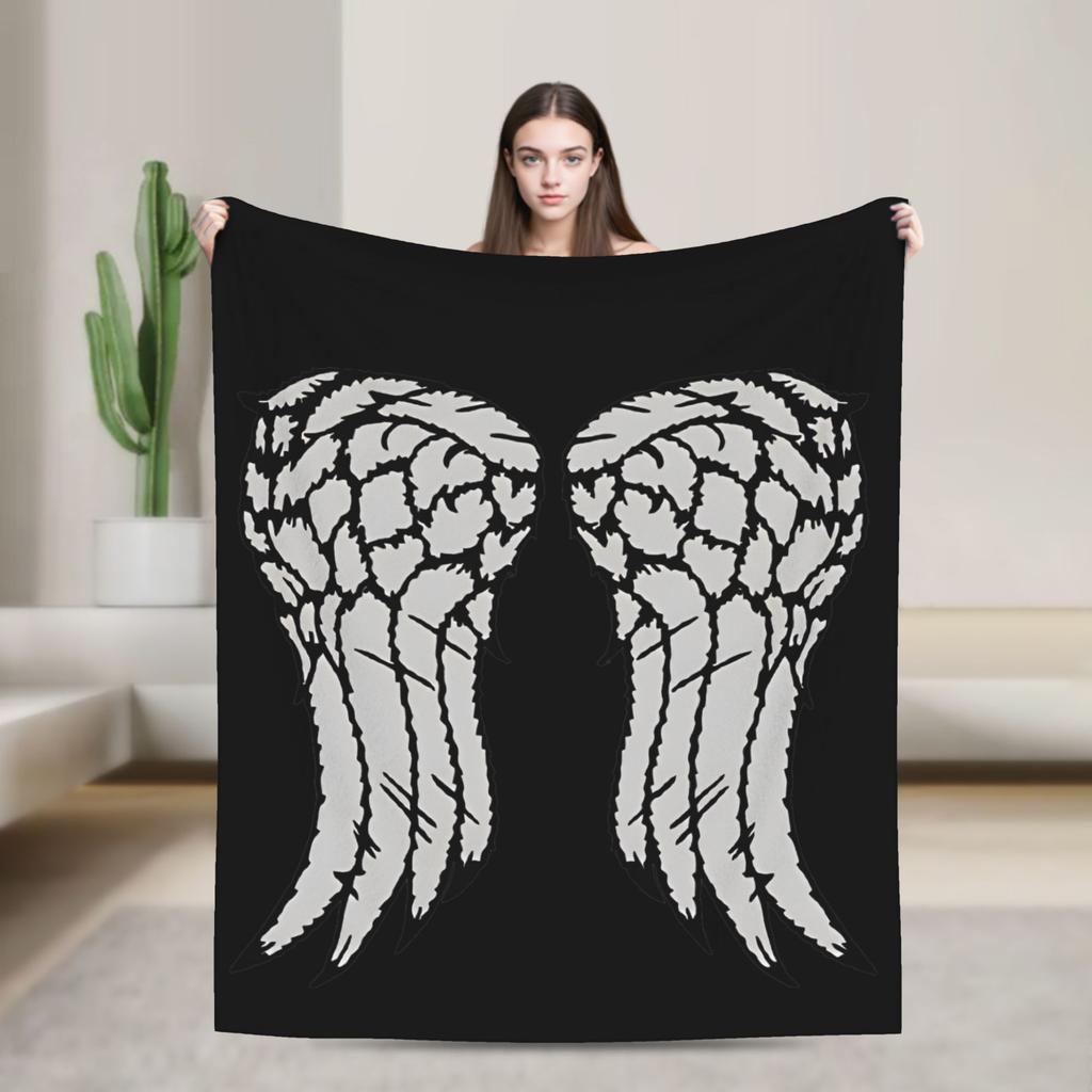 The Walking Dead Blankets Coral Fleece Plush Movie Daryl Dixon Rick Grimes Ultra-Soft Throw Blanket for Home Couch Bed Rug