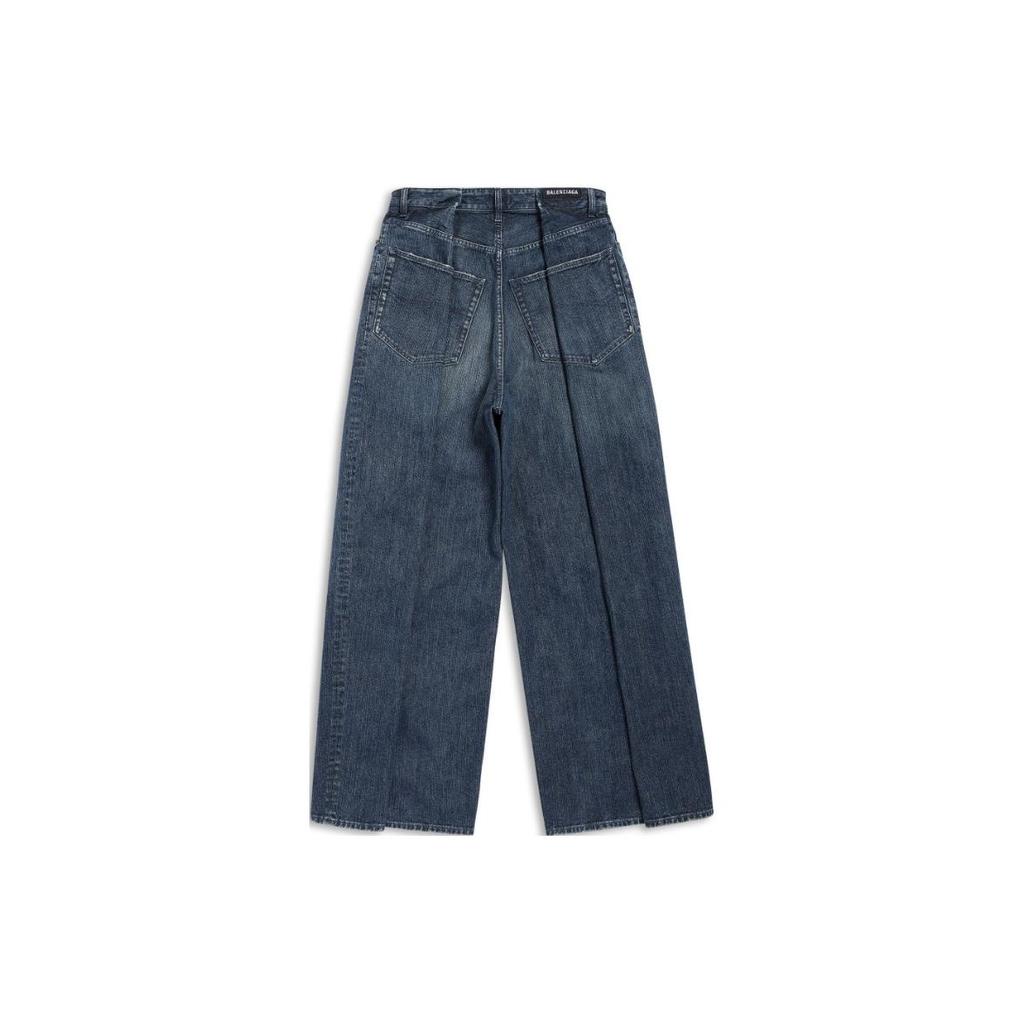 Balenciaga Double Side Pants 'Dark Blue' Men's 767983TNW654445