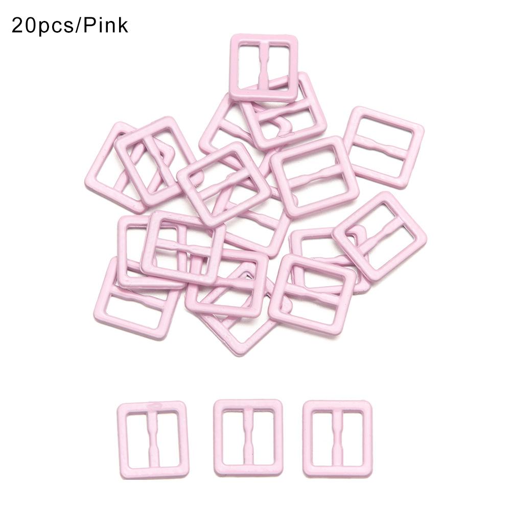 Newest 20Pcs Tri-glide Mini Buttons Metal Belt Buckle Doll Clothes Buttons Shoes Buckle For Blyth Doll Bags Clothing Accessory