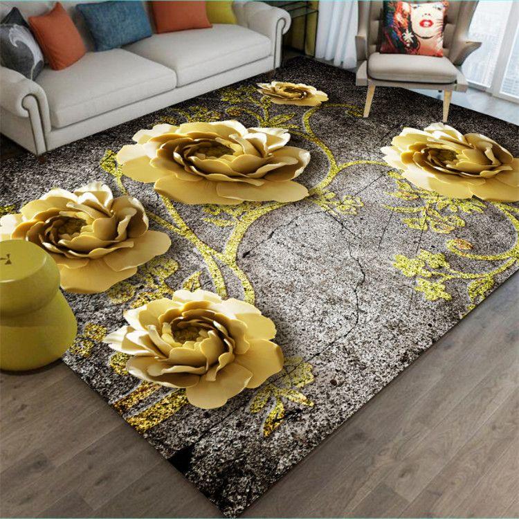 

WTEMPO Скандинавский ковер Ковер для гостиной Домашний ковер для дивана Прикроватный ковер Большая площадь Напольный коврик 100*200cm