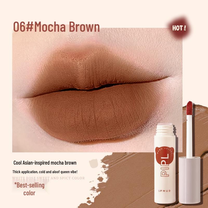 

PIPL Bobo Velvet Matte Lip Mud: Long-Lasting, Non-Fading, Whitening Lipstick - 071 2g