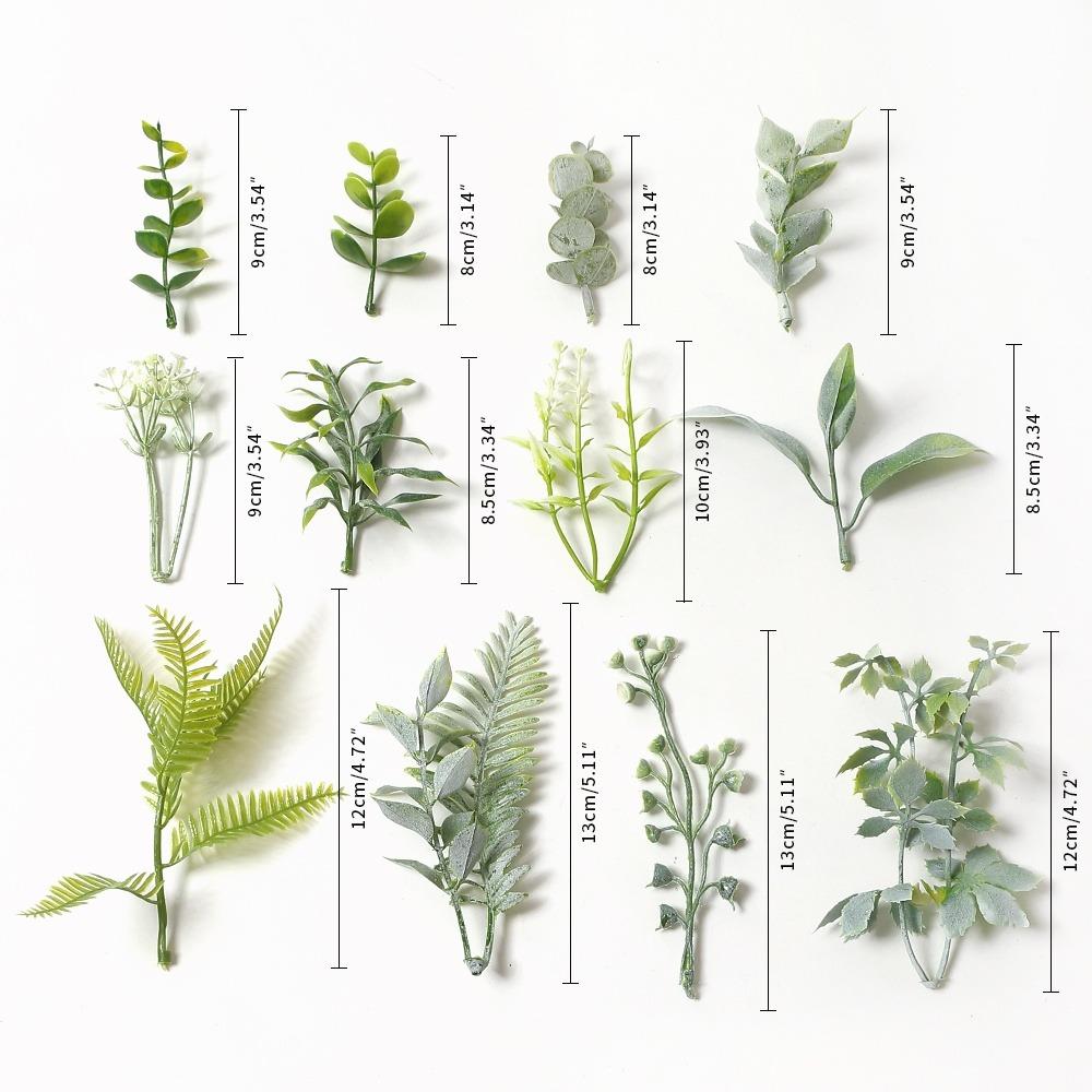 10Pcs Artificial Plants Leaf Wedding Party Home Decor Accessories Diy Cake Candy Box Garland Christmas Decorative Flowers Wreath