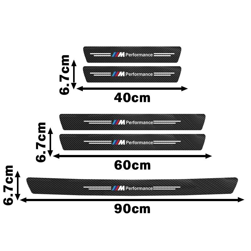 Auto Türschwellen Schutzaufkleber Kratzfest Wasserdicht Aufkleber für BMW M E92 E87 F10 F20 F30 X3 X5 i3 ix3 E46 E90 E39 E60