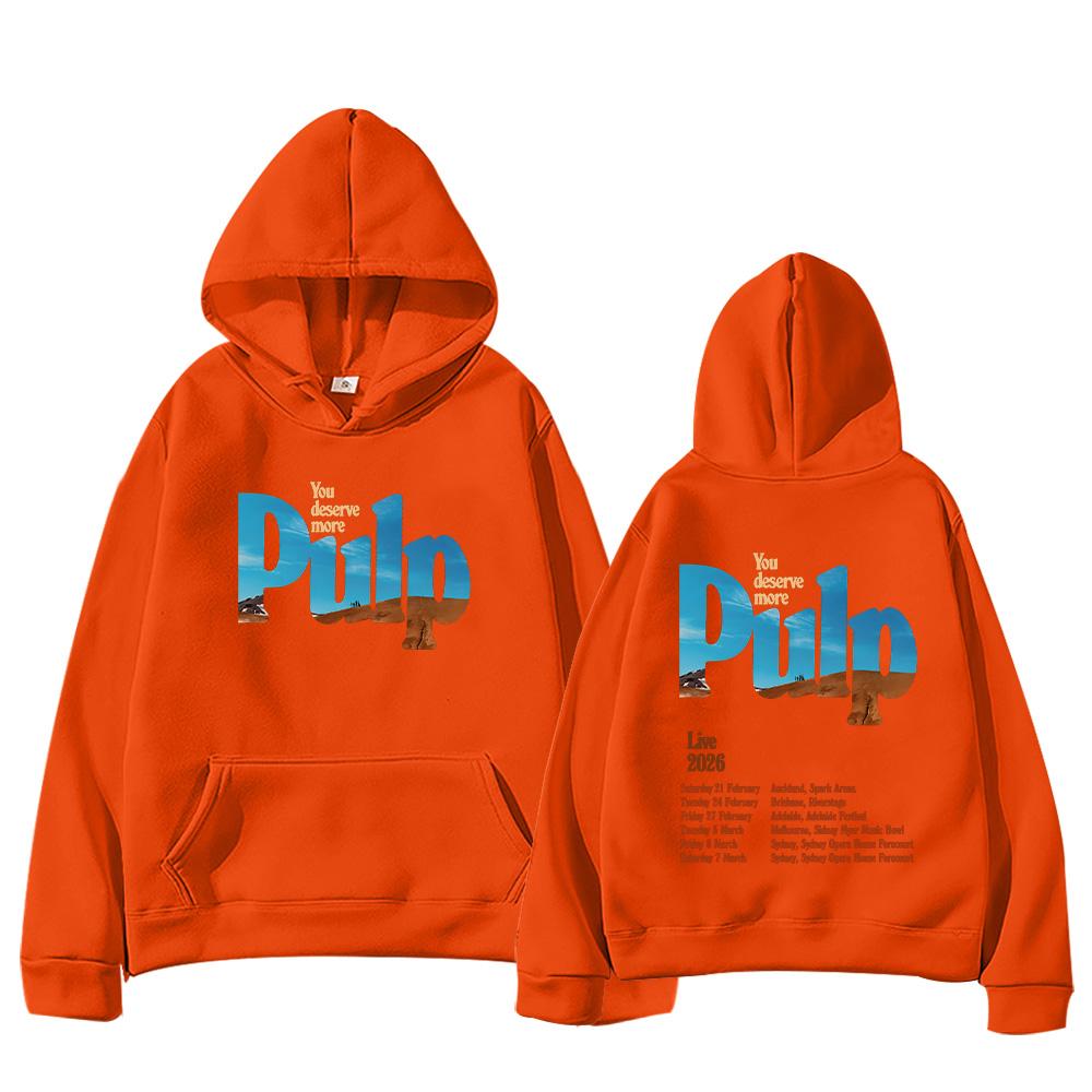 

Pulp Rock Band Fashion Hoodies Pulp Live 2026 Graphic Clothes Women Men Casual Versatile Long Sleeve Pullovers Sweatshirts XXXL помаранчевий