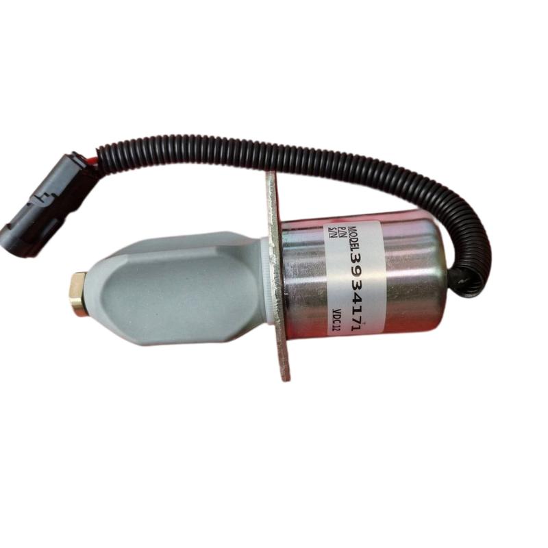high quality new  12V 3934171 Diesel Fuel Shutoff Solenoid Excavator Excavator Replacement Parts for Cumm