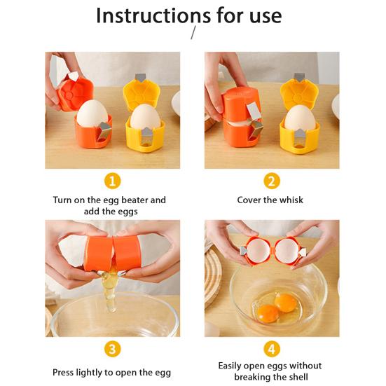 Egg Shell Opener Ergonomic Egg Shell Cracker Egg Separator And Opener Kitchen Egg Shell Remover Gadget
